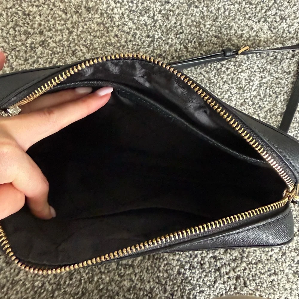 Michael Kors Black and Gold Crossbody Bag - Picture 3 of 5